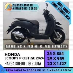Jual bekas SCOOPY PRESTIGE 2024 DP CICILAN TERJANGKAU BERGARANSI SUKSES MOTOR,lokasi di  ,Jakarta Timur