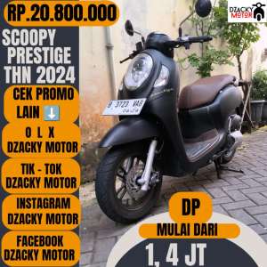 Jual bekas SCOOPY PRESTIGE 2024 SECOND LIKE NEW,lokasi di  ,Tangerang Kota