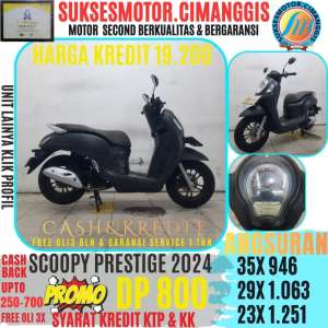 Jual bekas SCOOPY PRESTIGE TERMURAH CASHBACK UPTO700RBU FREEOLI3X BERGARANSI,lokasi di  ,Depok Kota