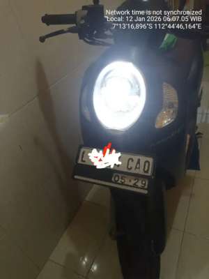 Jual bekas Scoopy warna hitam doff,lokasi di Surabaya Kota