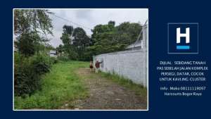 SEBIDANG TANAH , COCOK UTK DIBUAT CLUSTERKAVLING lokasi di Bogor Kota, tersedia melalui melalui situs Olx