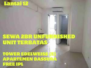 SEWA 2BR UNFURNISHED TOWER E UNIT TERBATAS BASSURA CITY lokasi di Jakarta Timur, tersedia melalui melalui situs Olx