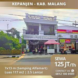 Sewa Bangunan Samping Alfamart dan BCA Pusat Kepanjen Malang lokasi di Malang Kab., tersedia melalui melalui situs Olx