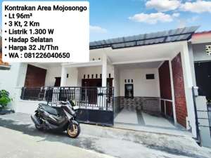 Sewa Rumah Area Mosongo, Dekat Dr.Oen Kandang Sapi, Rs Moewardi lokasi di Surakarta Kota, tersedia melalui melalui situs Olx