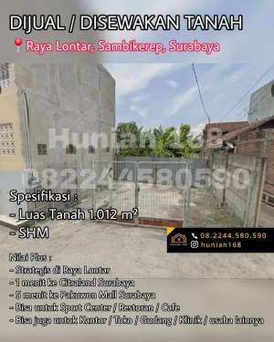 SEWA Tanah Lahan Raya Lontar Surabaya Barat Citraland Lapangan Padel lokasi di Surabaya Kota, tersedia melalui melalui situs Olx