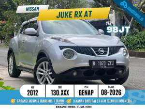 Jual bekas Small SUV LincahNissan Juke RX Metik 2012 Silver,lokasi di Jakarta Pusat