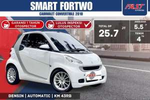 Jual bekas SMART FORTWO 2010 CABRIOLET CONVERTIBLE LOW KM.43RBPAJAK PANJANG,lokasi di Semarang Kota