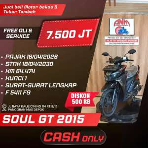 Jual bekas SOUL GT 2015 PAJAK HIDUP ONLY CASH KREDIVO INDODANA GOPAYLATER ALISTA,lokasi di Depok Kota