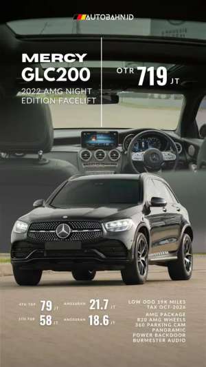 Jual bekas Statement Mercedes Benz GLC200 AMG Facelift Night Edition 2022,lokasi di  ,Jakarta Utara