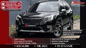 Jual bekas Subaru Forester 2.0i S EyeSight NIK 2023 Akhir Crystal Black Silica O,lokasi di Jakarta Timur