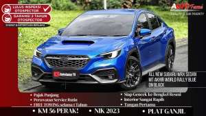 Jual bekas Subaru WRX Sedan MT NIK 2023 Akhir World Rally Blue On Black,lokasi di Jakarta