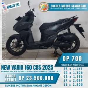 Jual bekas SUKSES MOTOR JUAL CASH, KREDIT, VARIO 160 CBS 2025,lokasi di Bekasi Kota