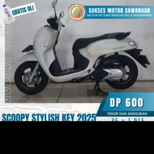 Jual bekas SUKSES MOTOR SCOOPY STYLISH KEYLES 2025, DP MURAH ANGSURAN RINGAN,lokasi di Depok Kota