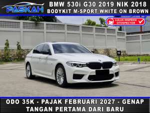 Jual bekas SUNROOF Bunga5 Pajak2027 Odo35K GENAP BMW 530i g30 2019 NIK 2018,lokasi di Jakarta Utara