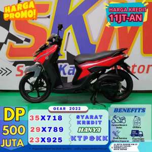 Jual bekas surat-surat lengkap gear tahun 2023 dp500 cash credit,lokasi di Depok Kota