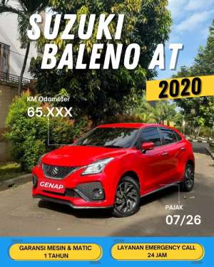 Jual bekas SUZUKI BALENO 2020 AT MATICGENAP,lokasi di Depok Kota
