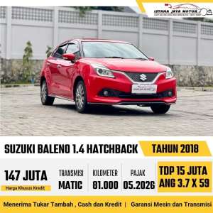 Jual bekas Suzuki Baleno Hatchback 1.4 Automatic 2018,lokasi di Jakarta Timur