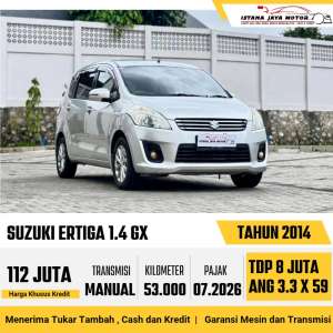 Jual bekas SUZUKI ERTIGA 1.4 GX MT 2014,lokasi di Jakarta Timur