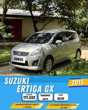 Jual bekas SUZUKI ERTIGA GX 2015 AT MATICGANJIL,lokasi di Depok Kota