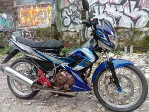 Jual bekas Suzuki Satria Fu Barong Biru Hitam 2009,lokasi di Jakarta Barat
