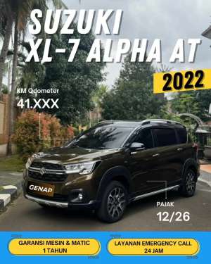 Jual bekas SUZUKI XL7 ALPHA 2022 AT MATIC GENAP,lokasi di Depok Kota