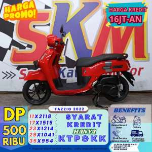 Jual bekas Syarat kredit KTPKK Yamaha fazzio 2022 cashcredit,lokasi di Depok Kota