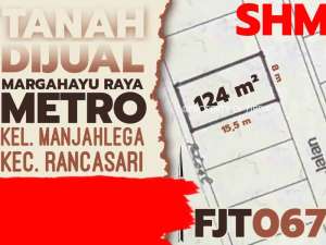 Tanah 124m Cluster Margahayu Raya Metro Bandung Manjahlega lokasi di Bandung Kota, tersedia melalui melalui situs Olx