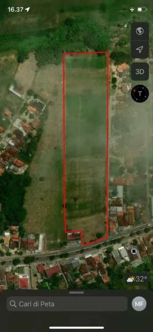 TANAH 2,4 HEKTAR DIPINGGIR JALAN RAYA DEPAN BANK LAMPUNG MENGGALA NEGO lokasi di Tulang Bawang Kab., tersedia melalui melalui situs Olx