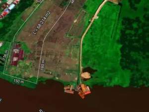 Tanah Adisucipto tepi jalan sampai sungai Kapuas lokasi di Pontianak Kota, tersedia melalui melalui situs Olx