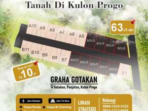 tanah dekat wates kulon progo di gotakan panjatan lokasi di Kulon Progo Kab., tersedia melalui melalui situs Olx