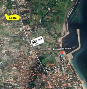 Tanah di jalan utama By pass Sanur, Boleh ambil setengah lokasi di Denpasar Kota, tersedia melalui melalui situs Olx