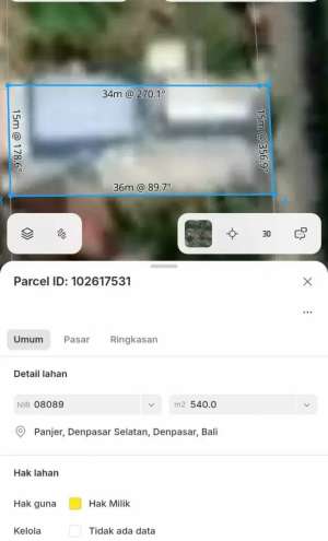 Tanah Dijalan Utama Tukad Batanghari Denpasar Bali lokasi di Denpasar Kota, tersedia melalui melalui situs Olx