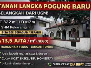 TANAH EMAS POGUNG BARU LANGKADEKAT UGM, SIAP JADI MESIN UANG lokasi di Yogyakarta Kota, tersedia melalui melalui situs Olx