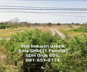 Tanah Industri di Cerme Gresik lokasi di Gresik Kab., tersedia melalui melalui situs Olx