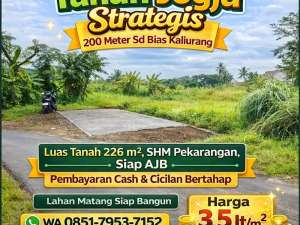 Tanah Jogja Siap AJB Dekat Sd Bias Kaliurang SHM Pekarangan lokasi di Sleman Kab., tersedia melalui melalui situs Olx