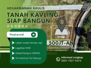Tanah Kavling Kost Premium Jatinangor Tepi Jalan Utama Dekat UNPAD lokasi di Sumedang Kab., tersedia melalui melalui situs Olx