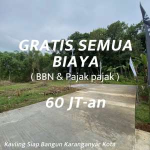 Tanah kavling murah di karanganyar kota 60 jutaan lokasi di Karanganyar Kab., tersedia melalui melalui situs Olx