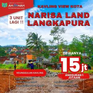 TANAH KAVLING MURAH VIEW KOTA BANDAR LAMPUNG SIAP BANGUN DI LANGKAPURA lokasi di Bandar Lampung Kota, tersedia melalui melalui situs Olx
