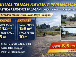 Tanah Kavling Perumahan Pastika Residence PalaganDekat Hyatt, Area Premium lokasi di Yogyakarta Kota, tersedia melalui melalui situs Olx