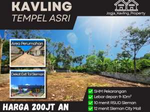 Tanah Kavling Tempel Area Perumahan lokasi di Sleman Kab., tersedia melalui melalui situs Olx