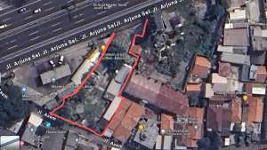 Tanah Kosong Kavling Hoek Lokasi Arjuna Selatan Dekat Tol Kebon Jeruk lokasi di Jakarta Barat, tersedia melalui melalui situs Olx