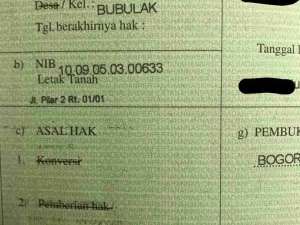 Tanah Kosong Pinggir Jalan KH Abdulah bin Nuh lokasi di Bogor Kota, tersedia melalui melalui situs Olx