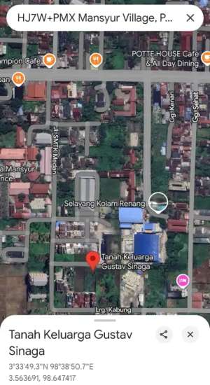 Tanah LANGKA bebas Banjir kota MEDAN yg CANTIK buat perumahan MEWAH lokasi di Medan Kota, tersedia melalui melalui situs Olx