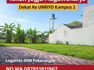 Tanah Maguwoharjo 3 menit dariUNRIYO kampus 2 lokasi di Sleman Kab., tersedia melalui melalui situs Olx