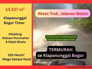 Tanah Murah Klapanunggal Bogor TimurLokasi Strategis, Cocok HunianKavling Developer, Harga Naik Cepat lokasi di Bogor Kota, tersedia melalui melalui situs Olx