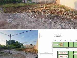 Tanah pekarangan siap bangun dekat pasar Wage Taman Sidoarjo lokasi di Sidoarjo  Kab., tersedia melalui melalui situs Olx