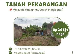 Tanah Pekarangan Strategis Tengah Kota Caruban lokasi di Madiun Kab., tersedia melalui melalui situs Olx