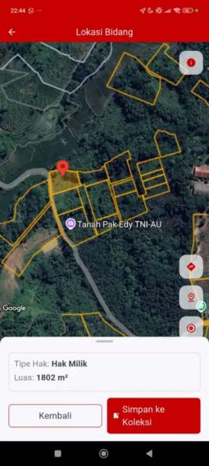 Tanah Perkebunan lokasi di Bogor Kab., tersedia melalui melalui situs Olx