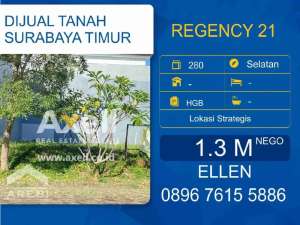 Tanah Regency 21 Dijual lokasi di Surabaya Kota, tersedia melalui melalui situs Olx