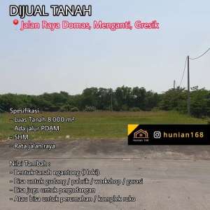 Tanah Rumah Perumahan Gudang Industri Jalan Raya Domas Menganti Gresik lokasi di Gresik Kab., tersedia melalui melalui situs Olx